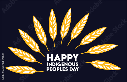 Happy indigenous peoples day for Native Americans