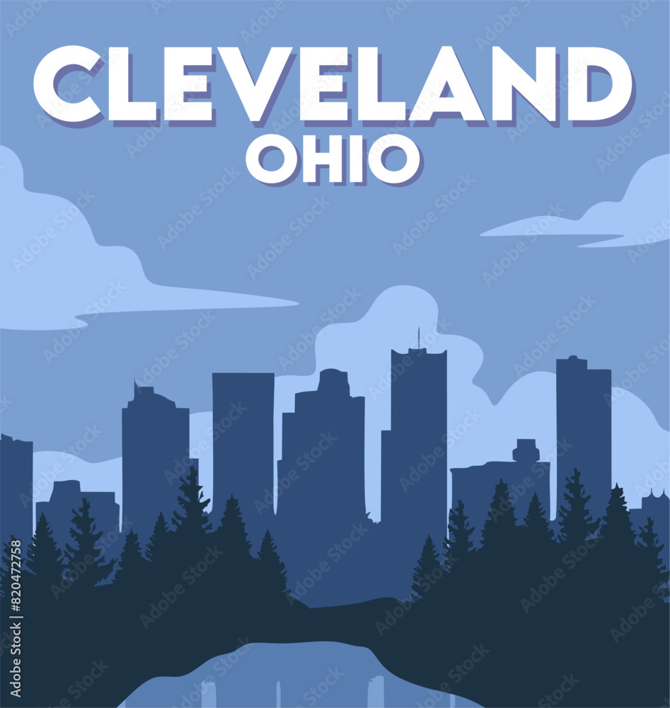 Fototapeta premium Cleveland Ohio with beautiful views
