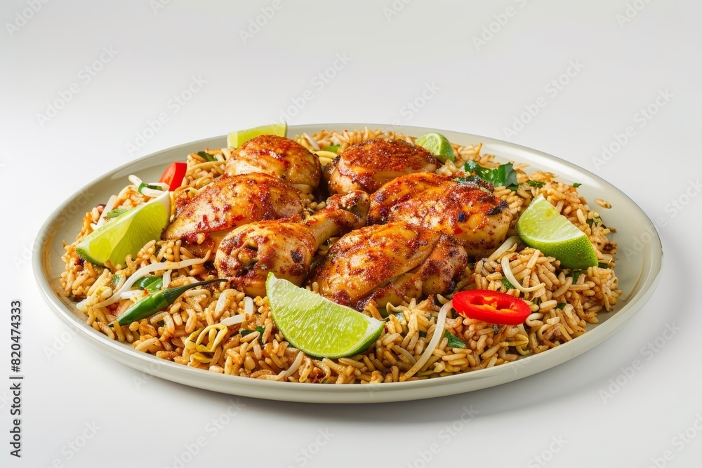 Exquisite Angry Chicken with Fried Rice Noodles and Zesty Lime Exquisite Angry Chicken with Fried Rice Noodles and Zesty Lime