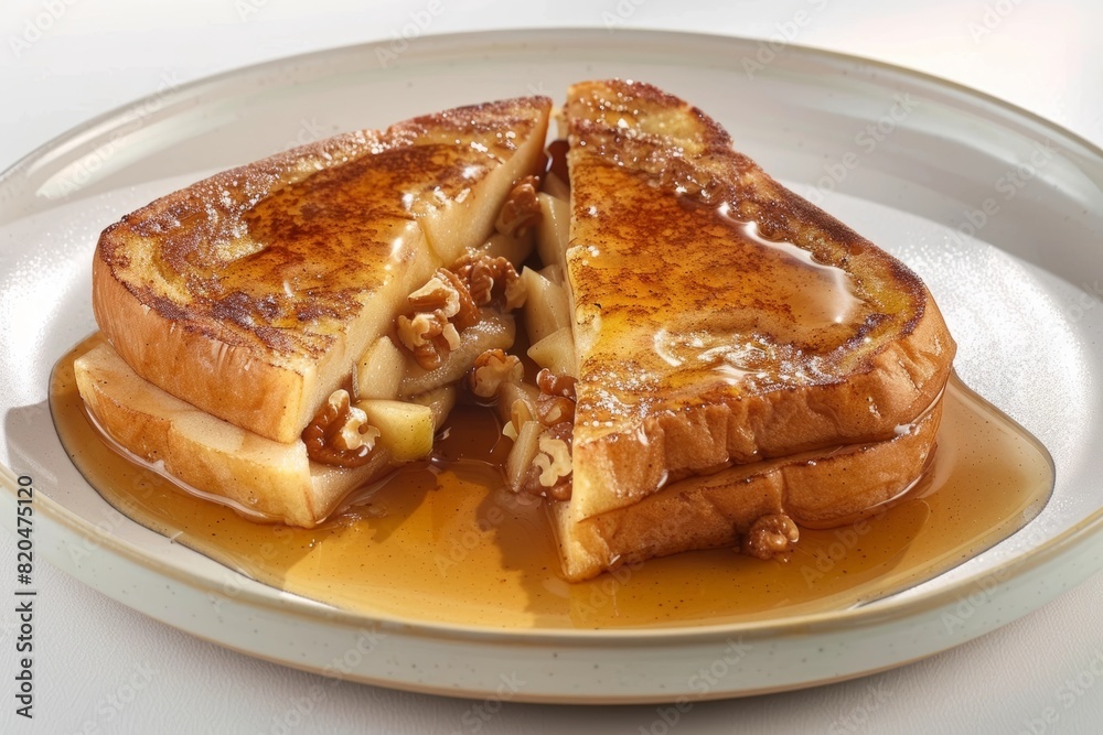 Opulent Stuffed French Toast with Apples, Pears and Walnuts Opulent Stuffed French Toast with Apples, Pears and Walnuts