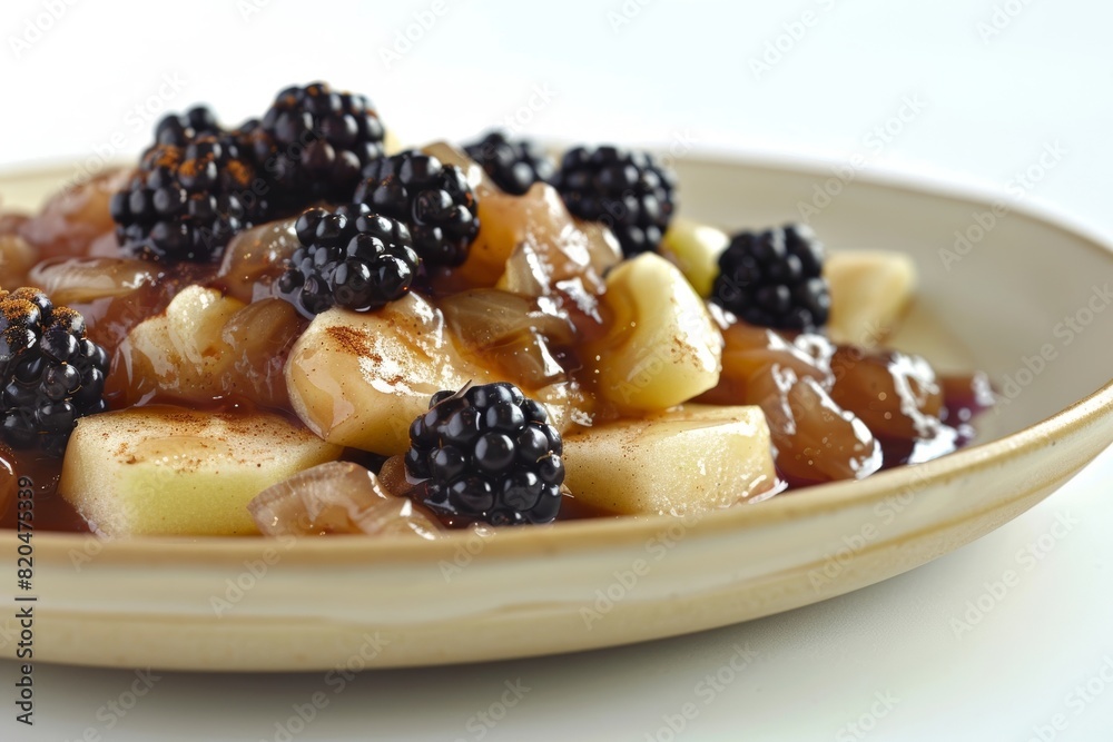 Cinnamon Dusted Apple Blackberry Chutney Delight Cinnamon Dusted Apple Blackberry Chutney Delight