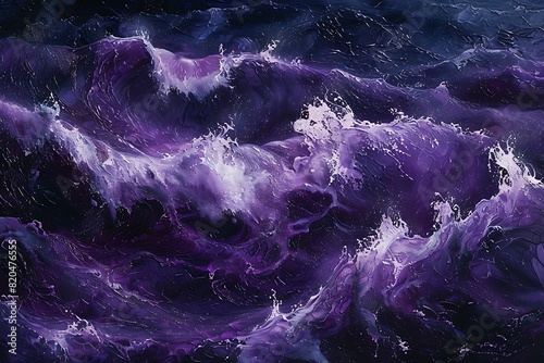 Purple Waves on Dark