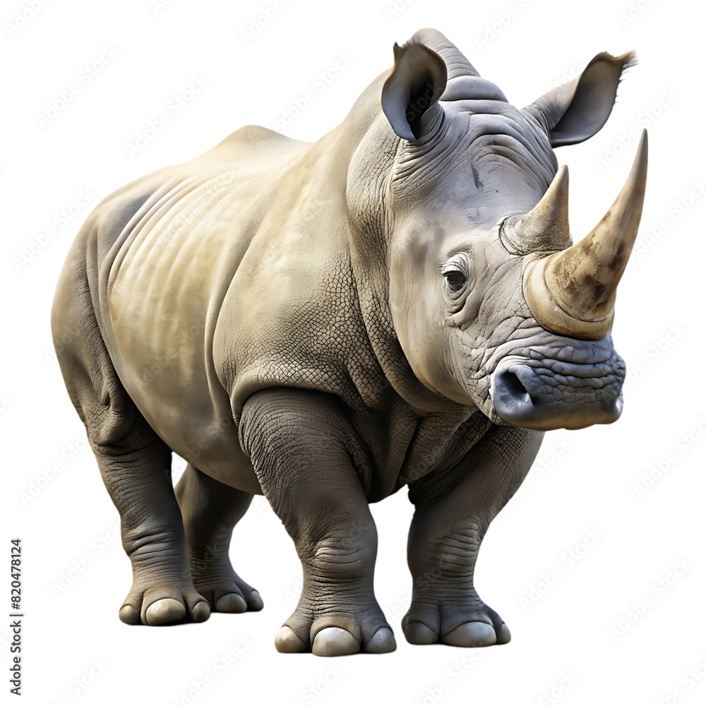Obraz premium rhino transparent background