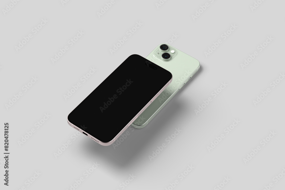 Realistic smartphone blank mockup Realistic smartphone blank mockup