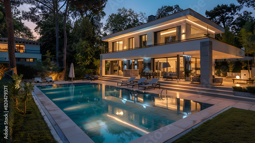 Grande Villa d'architecte Moderne et Luxueuse avec Piscine