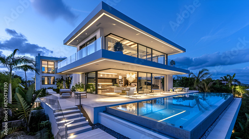Grande Villa d'architecte Moderne et Luxueuse avec Piscine © PatternHousePk