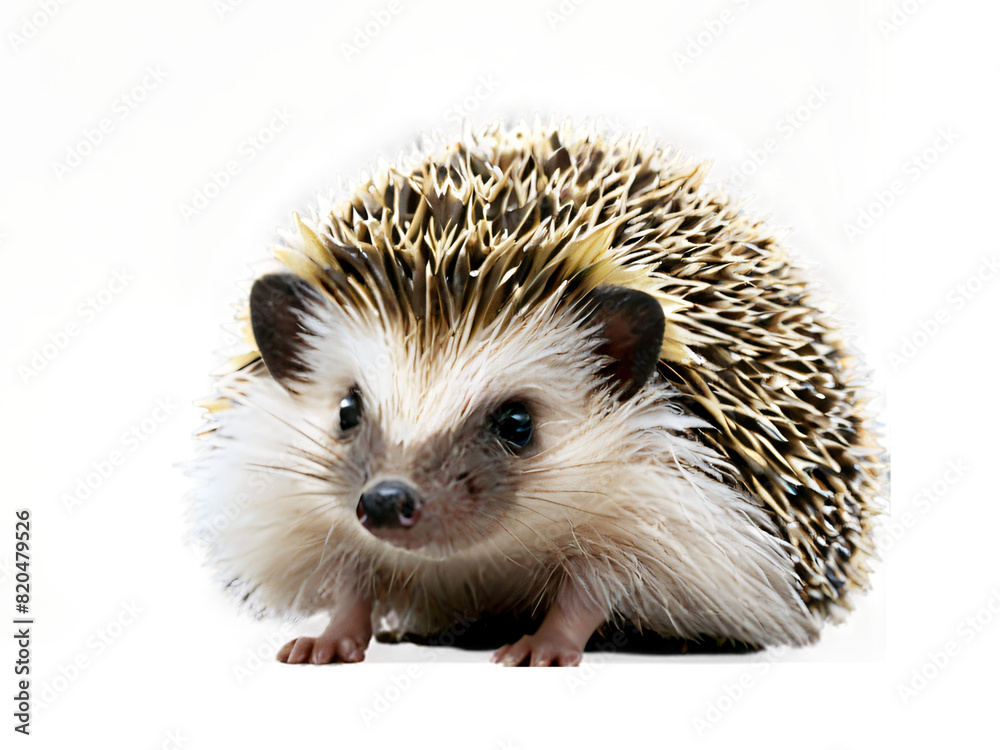 Obraz premium hedgehog on white