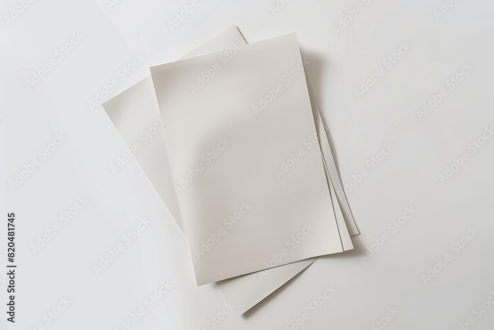 Paper Mockup on Isolated Background created with Generative AI Paper Mockup on Isolated Background created with Generative AI