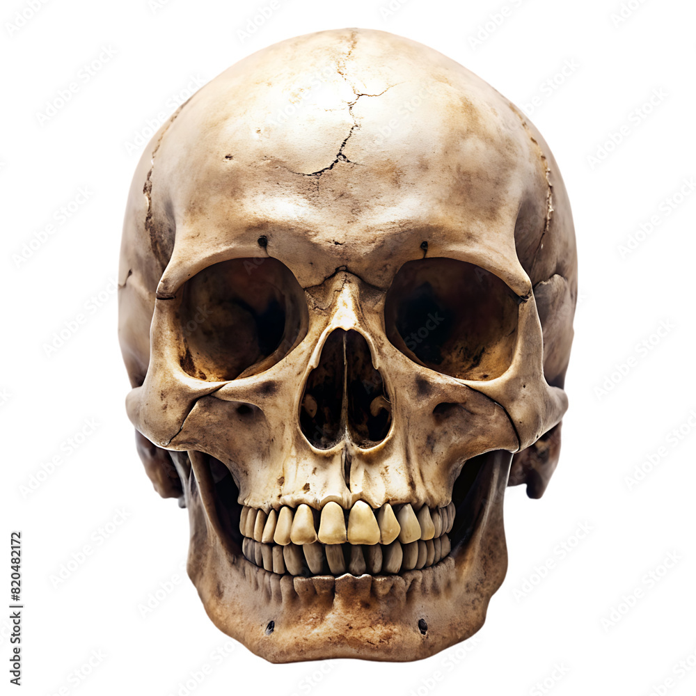 Obraz premium skull on transparent background