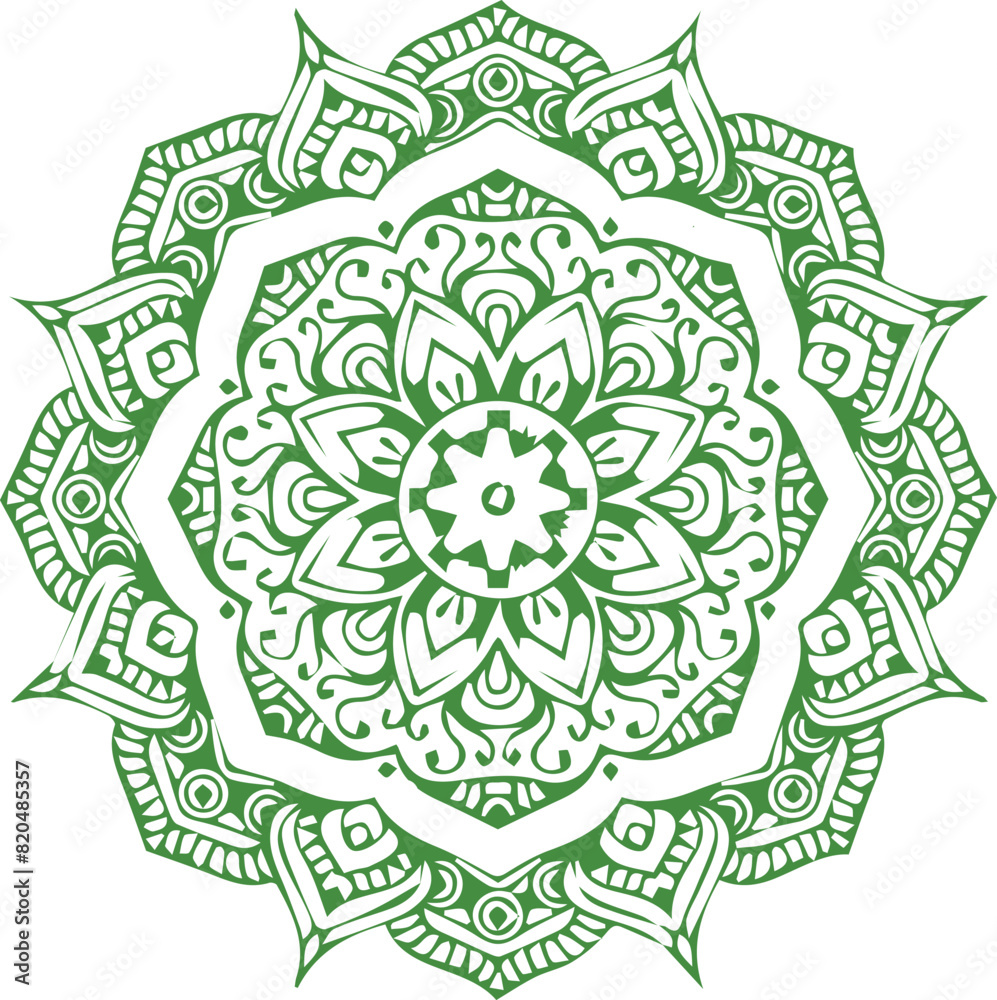 Fototapeta premium Beautiful mandala art, vector mandala design
