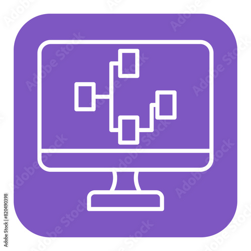 Visual Programming vector icon. Can be used for No Code iconset.