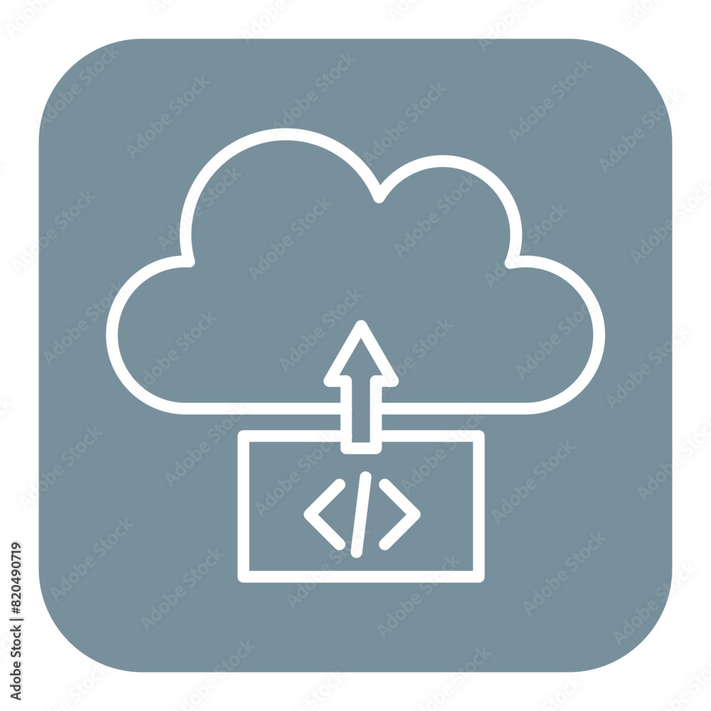 Cloud Deployment vector icon. Can be used for No Code iconset. Cloud Deployment vector icon. Can be used for No Code iconset.