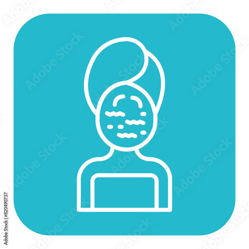Wrinkled Face vector icon. Can be used for Comfort iconset.
