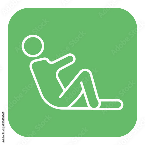 Lying Down vector icon. Can be used for Comfort iconset.