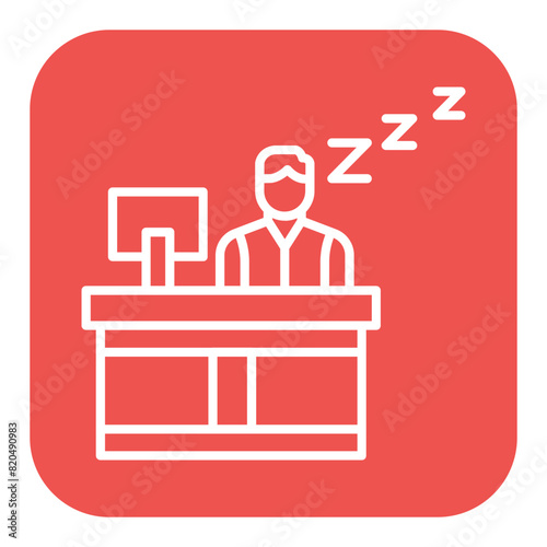 Lazy vector icon. Can be used for Comfort iconset.