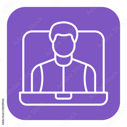 Webinar vector icon. Can be used for Home Based Business iconset.