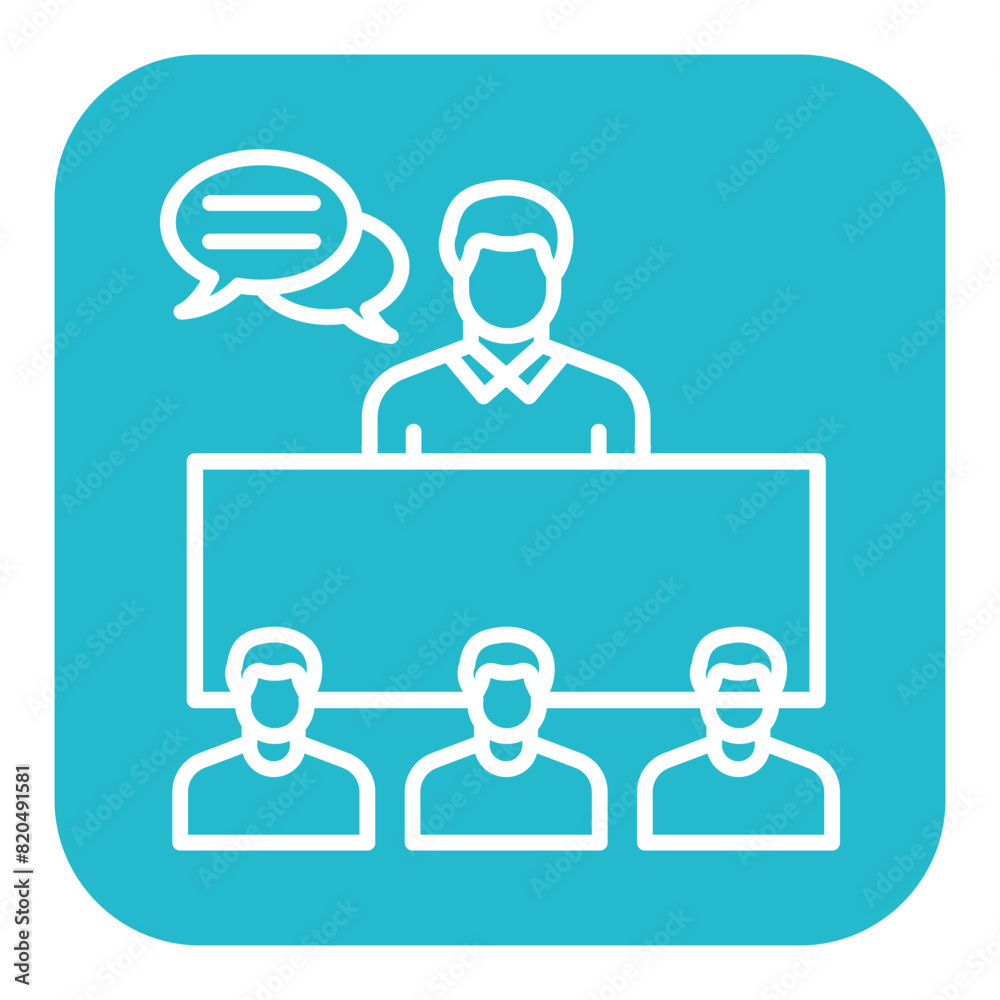 Group Interview vector icon. Can be used for Job Search iconset.