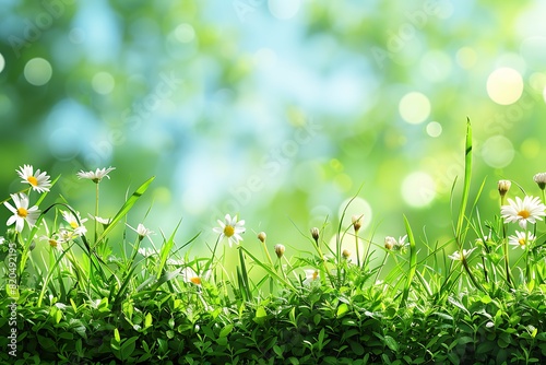 art abstract spring background or summer background with fresh grass