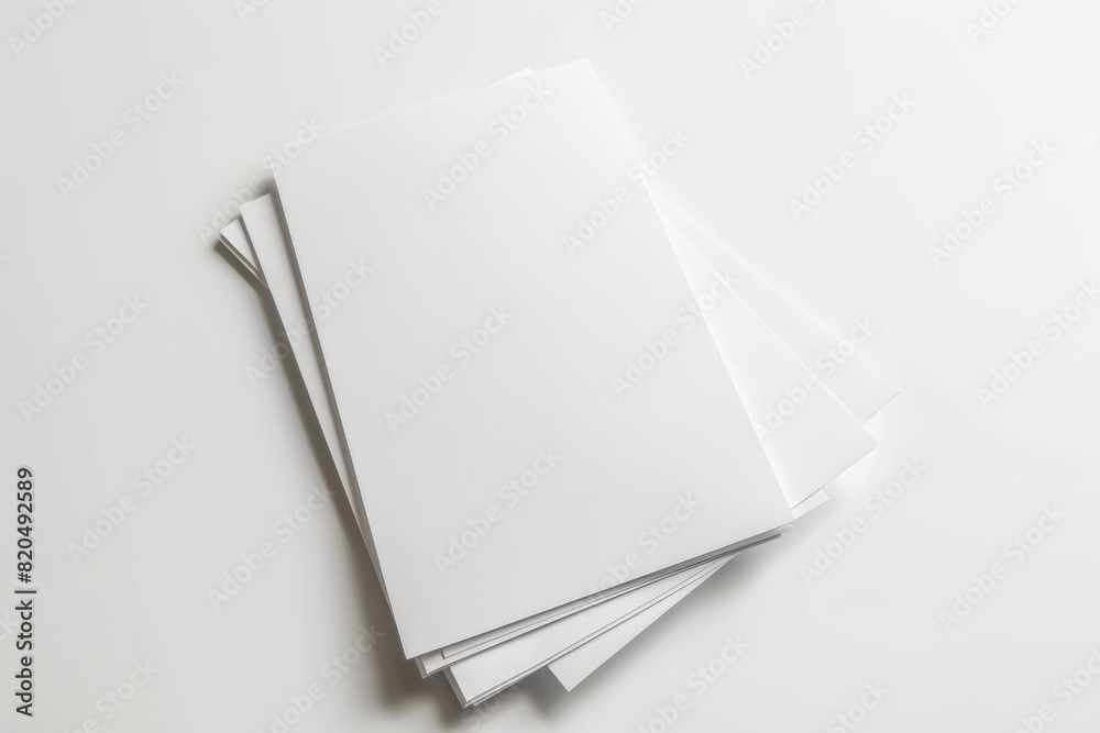 Paper Mockup on Isolated Background created with Generative AI Paper Mockup on Isolated Background created with Generative AI