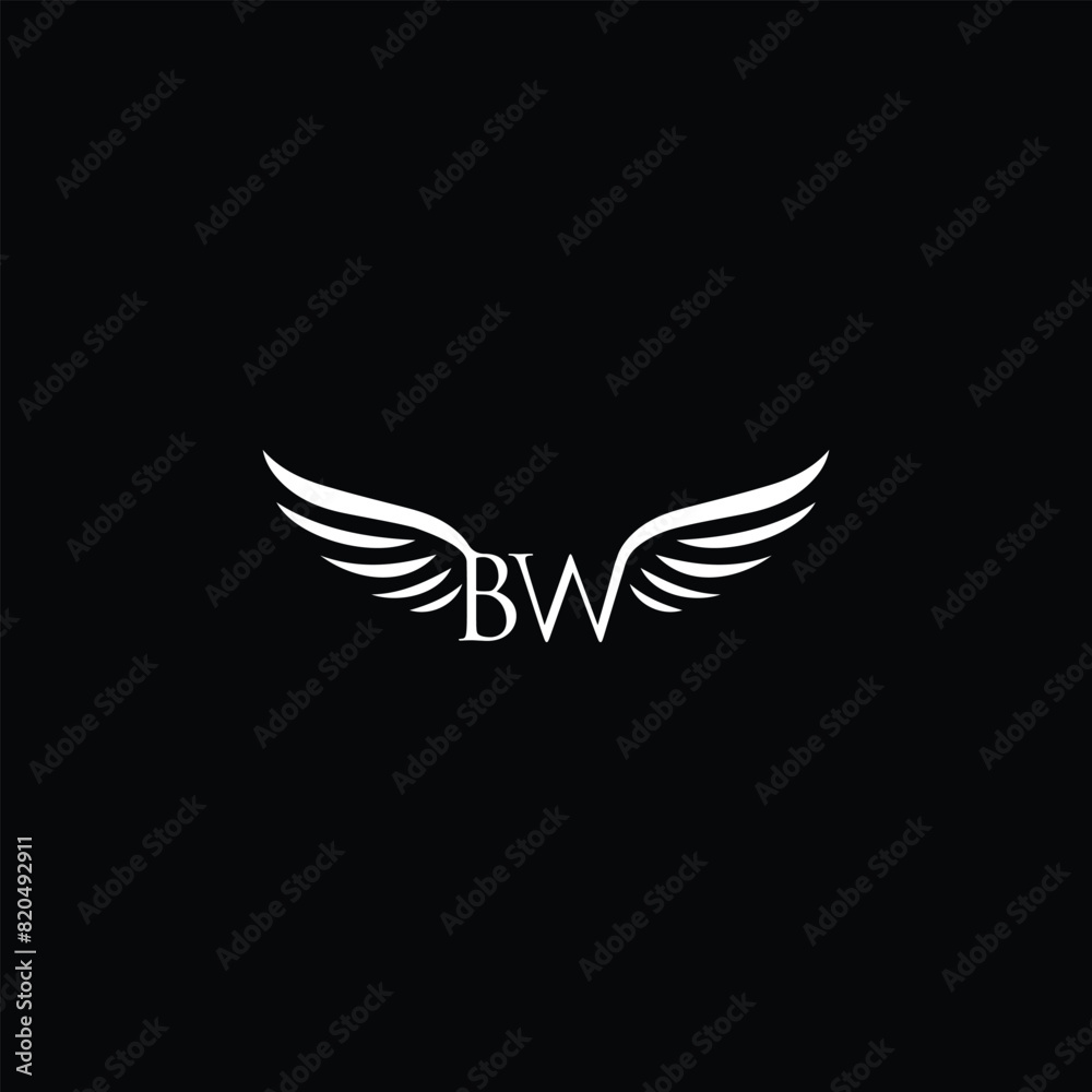 BW wings logo and brand identity BW wings logo and brand identity