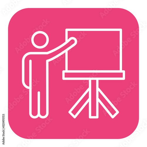 Teaching vector icon. Can be used for Online Education iconset.