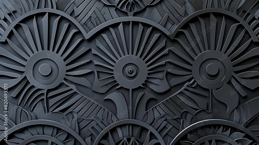 Abstract elegance: decorative geometric design in black vector lines Neatly cut against a black background. A striking balance of modern art and subtle charm Abstract elegance: decorative geometric design in black vector lines Neatly cut against a black background. A striking balance of modern art and subtle charm