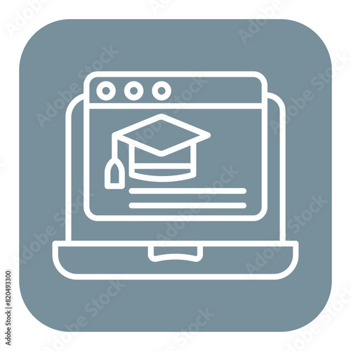 Browse Courses vector icon. Can be used for Online Education iconset.