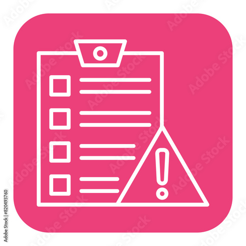 Error Report vector icon. Can be used for Customer Feedback iconset.