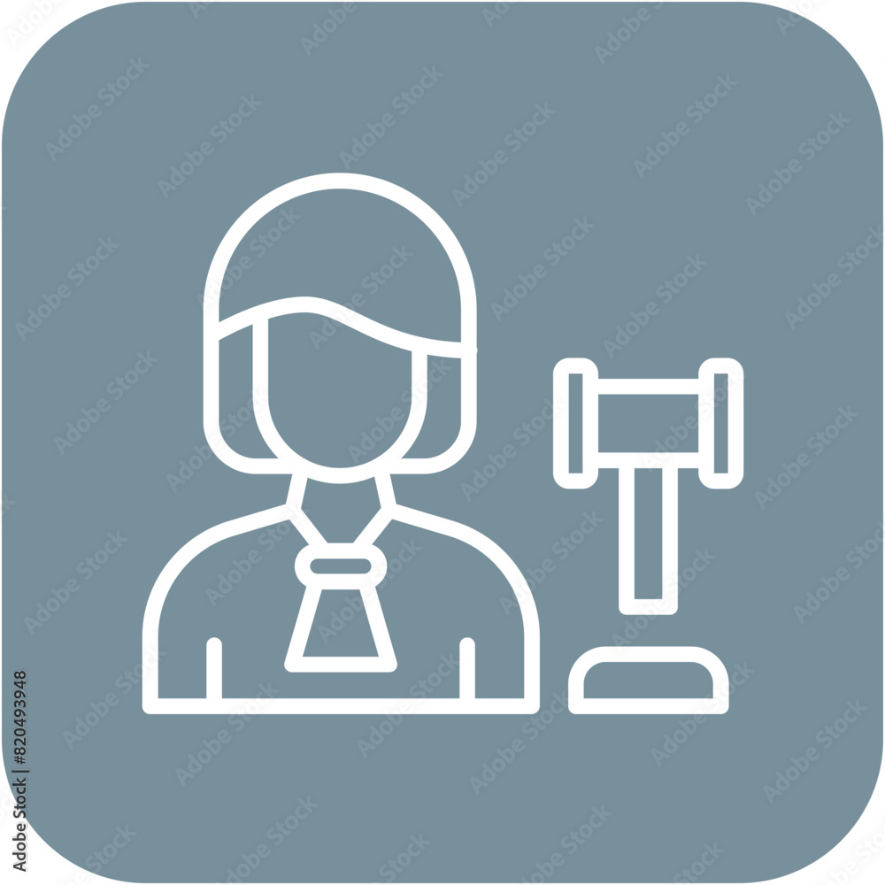 Judge vector icon. Can be used for Women iconset. Judge vector icon. Can be used for Women iconset.