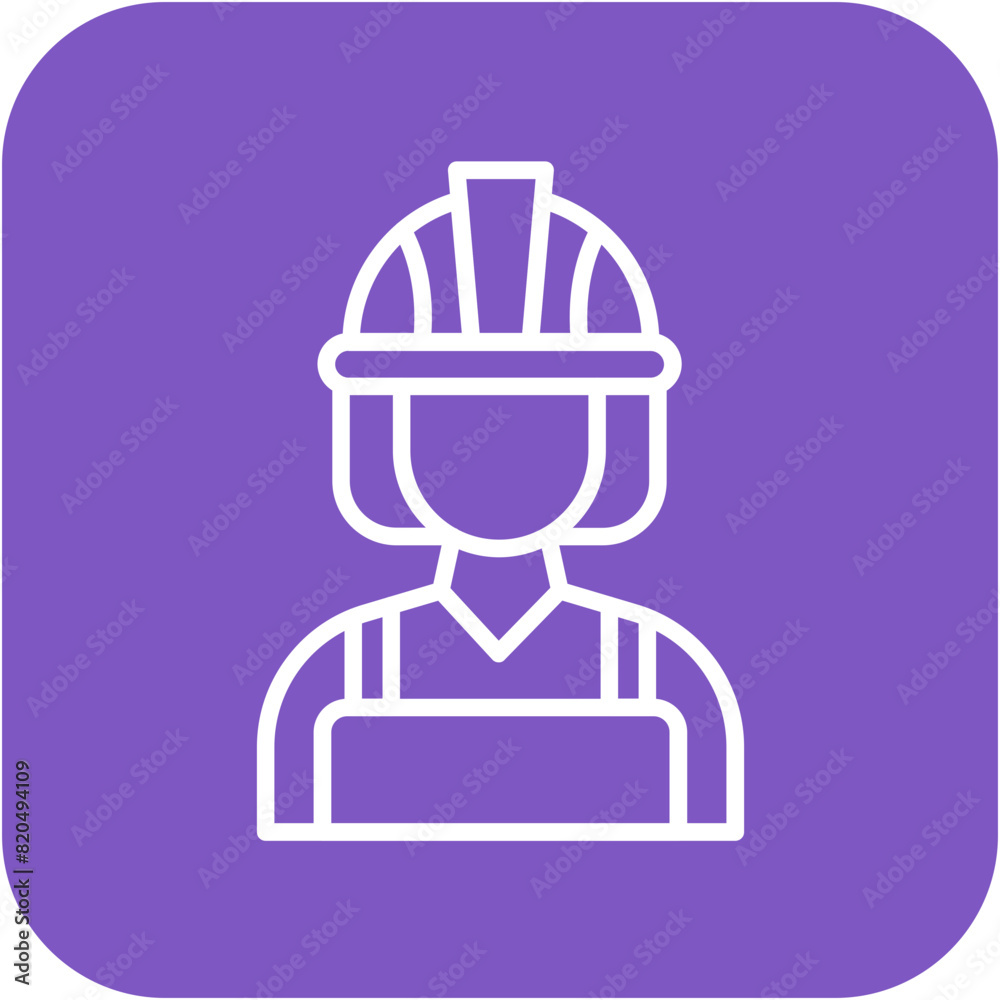 Construction Worker vector icon. Can be used for Women iconset. Construction Worker vector icon. Can be used for Women iconset.