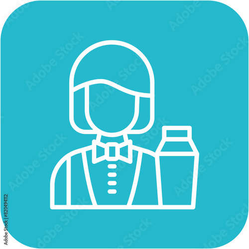 Bartender vector icon. Can be used for Women iconset.