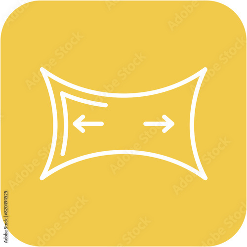 Fabric Stretch vector icon. Can be used for Fabric Features iconset.