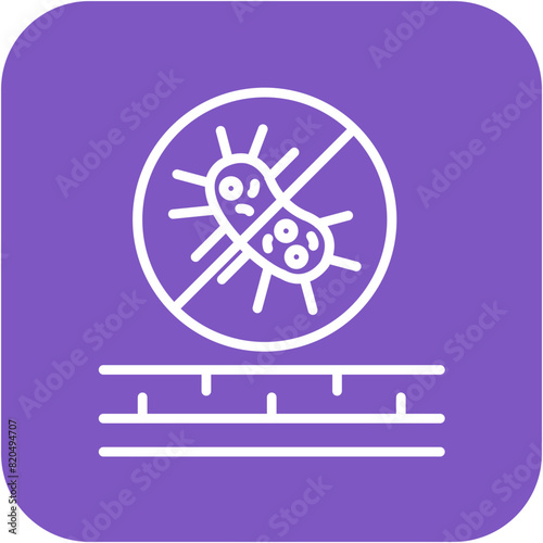 Antibacterial Fabric vector icon. Can be used for Fabric Features iconset.