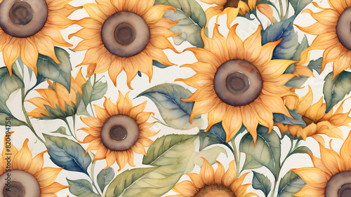 AI generated sunflower image