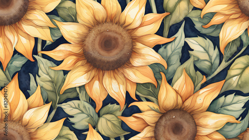 AI generated sunflower image