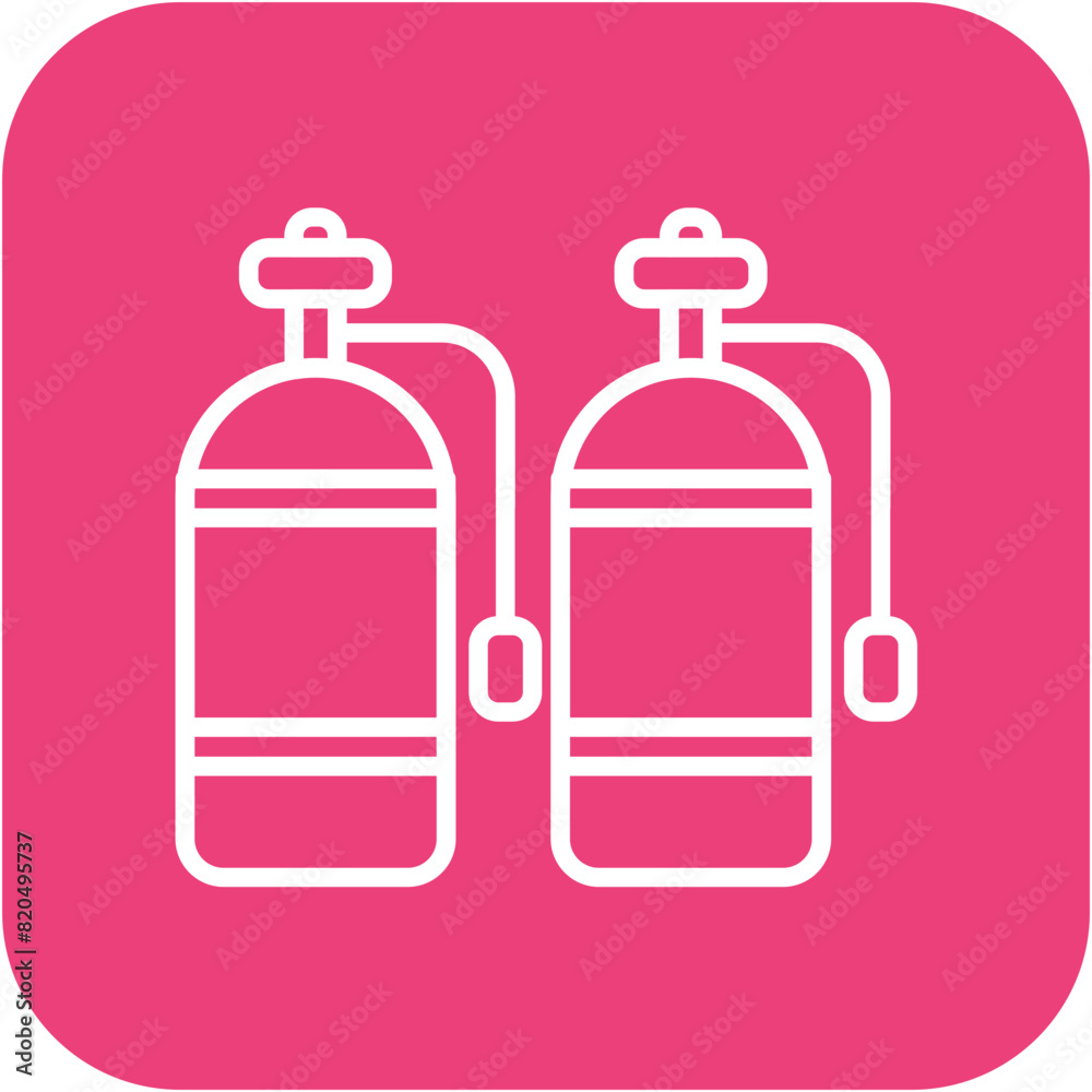 Diving Tank vector icon. Can be used for Beach Resort iconset. Diving Tank vector icon. Can be used for Beach Resort iconset.