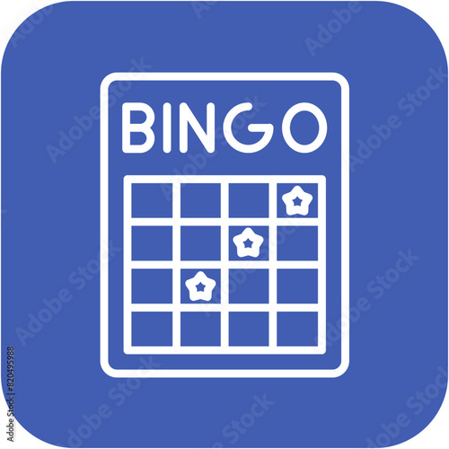 Bingo vector icon. Can be used for Casino iconset.