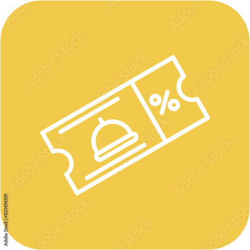 Dining Coupons vector icon. Can be used for Casino iconset.