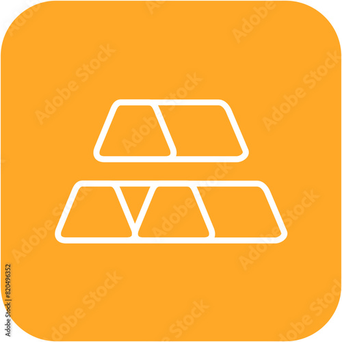 Pig Iron vector icon. Can be used for Mettalurgy iconset.