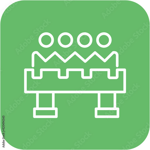 cooling Bed vector icon. Can be used for Mettalurgy iconset.