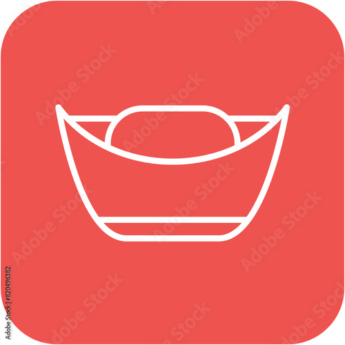 Ingot vector icon. Can be used for Mettalurgy iconset.