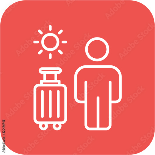 Solo Adventure vector icon. Can be used for Adventure iconset.