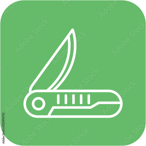 Pocket Knife vector icon. Can be used for Adventure iconset.