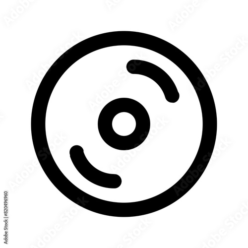 disk line icon