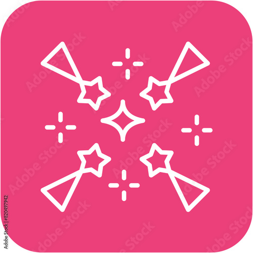 Fireworks vector icon. Can be used for Carnival iconset.