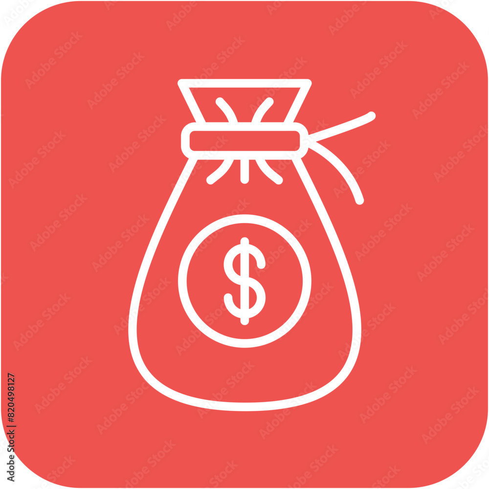 Money Bag vector icon. Can be used for Carnival iconset. Money Bag vector icon. Can be used for Carnival iconset.