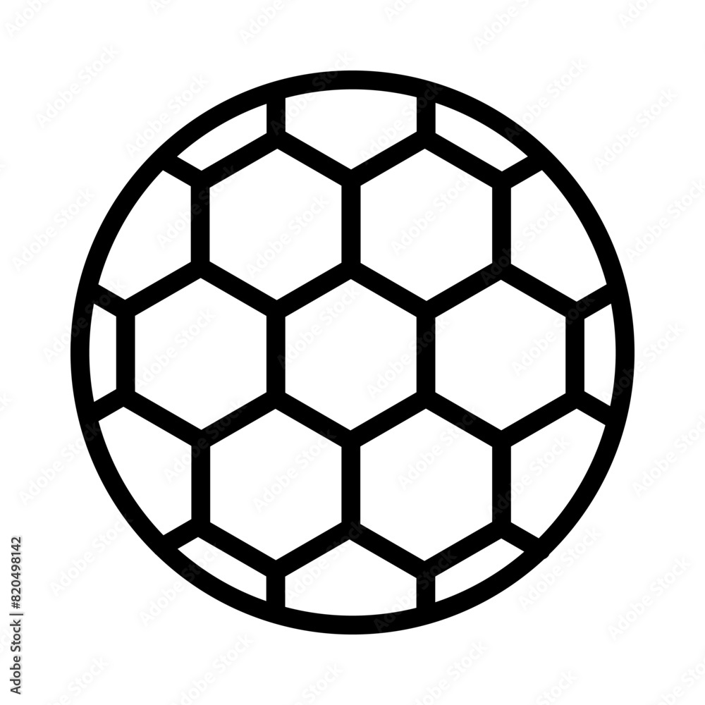 Football icon or logo illustration outline black style Football icon or logo illustration outline black style