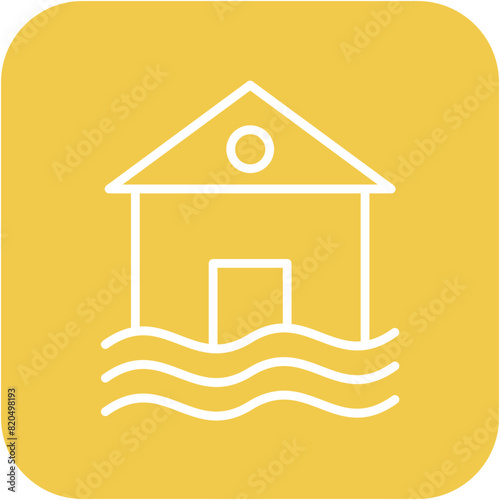 Flood vector icon. Can be used for Homeless iconset.