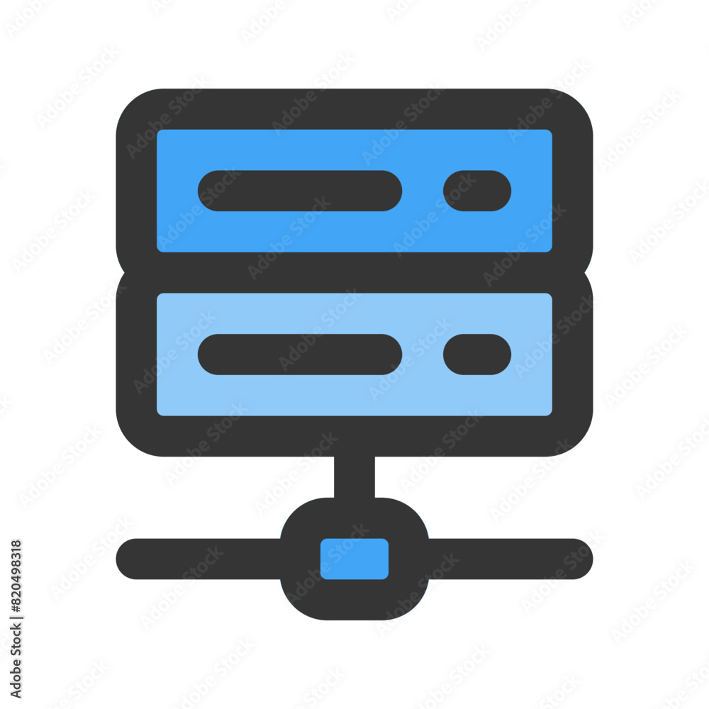 data center line color icon data center line color icon