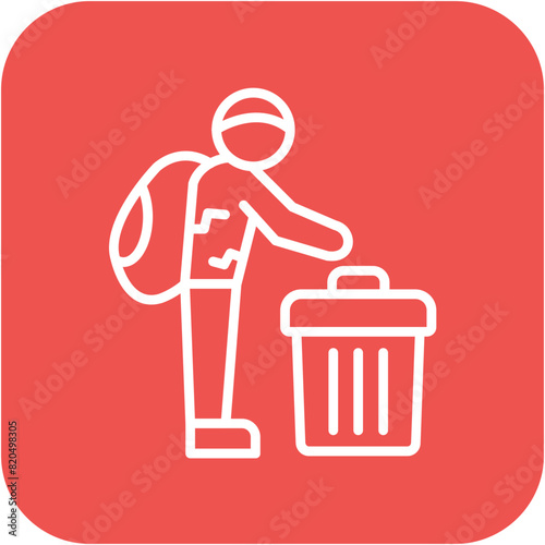 Scavenger vector icon. Can be used for Homeless iconset.